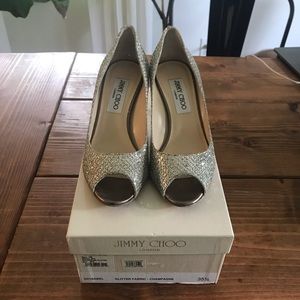 Jimmy Choo Isabel Peep Toe Pumps